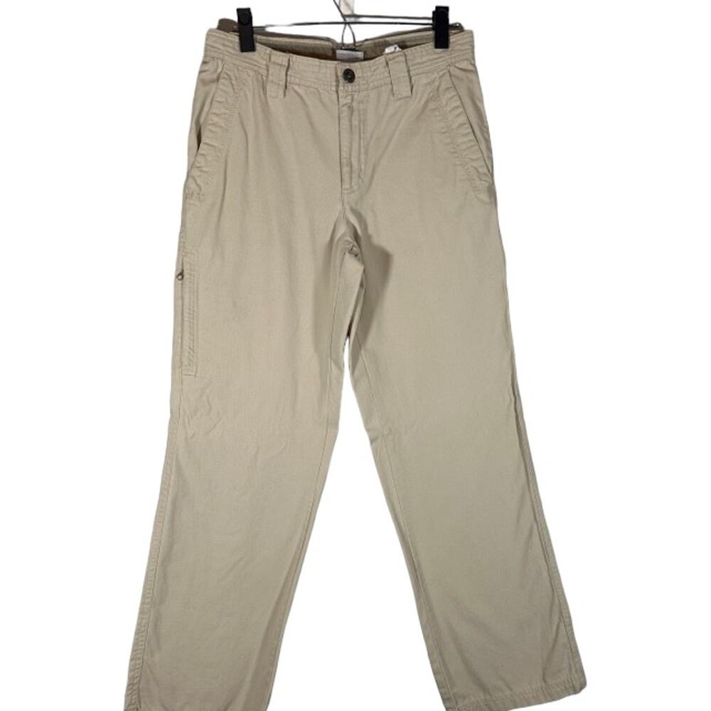 Columbia Women’s Beige Omni-Shield Cotton Casual Hiking Cargo Pants Size 30